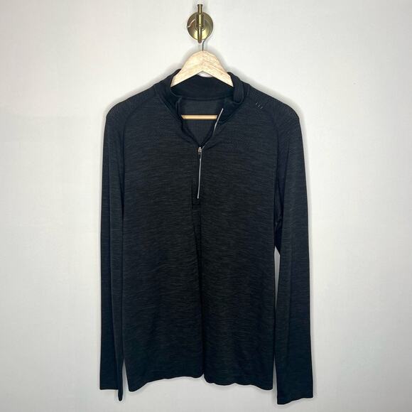 Lululemon Heather Black Performance Pullover - Picture 1 of 5